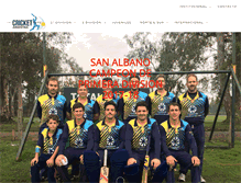 Tablet Screenshot of cricketargentina.com